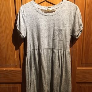 Gray Babydoll Dress